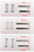Demir Kapı Kolu Aksesuarları Kare Şaft Borusu - 110mm Uzunluk (Kesit 8*8) - 4