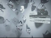 Cadılar Bayramı V for Vendetta Maskesi - Eyelinerlı Buzlu V/Siyah - 12