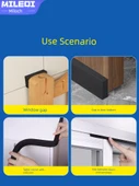 EVA Köpük Hava Sızdırmazlık Bandı - 15mm Genişlik - 1m Uzunluk - 60mm Kalınlık - 2 Paket - 6