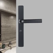 Dar Kapı Çerçeve Kilidi - 25 Geniş Siyah 130 Delik Panel Cıvatasız - 8