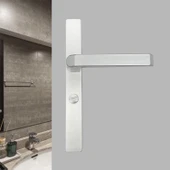 Dar Kapı Çerçeve Kilidi - 25 Geniş Gümüş 110 Delik 40 Sessiz Dili - 10
