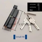 Yatak Odası Kapısı Ahşap Kapı Kolu Kilidi - Küçük 90 Bias (40+50 Dönüş) - 45mm Üstü Kapı Kalınlığı - Genel Amaçlı - Anahtarlı - 5