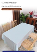 Çocuk Doğum Günü Dikdörtgen Tek Kullanımlık Masa Örtüsü - Koyu Mavi - 137cm x 274cm [3] - 6