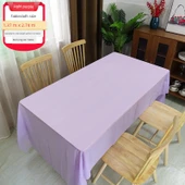 Çocuk Doğum Günü Dikdörtgen Tek Kullanımlık Masa Örtüsü - Açık Mor - 137cm x 274cm [3] - 1