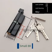 Yatak Odası Kapısı Ahşap Kapı Kolu Kilidi - Küçük 90 Bias (40+50 Dönüş) - 45mm Üstü Kapı Kalınlığı - Genel Amaçlı - Anahtarlı - 10