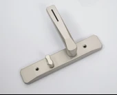 Alüminyum Alaşımlı Kapı Kilidi - Çukur Kumlu Nikel Renk - 110 Pitch - 45mm Tek Dilli - 8