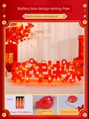Yeni Yıl Işık Yayan Dekorasyon - Yeni Yıl Dörtlü Paket - 3