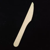 Ekolojik Tek Kullanımlık Ahşap Çatal Bıçak Seti - Kahverengi Kağıt Sarılı 10.5cm Ahşap Çatal Kaşık (100 Adet) - 9