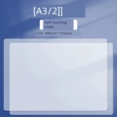 Şeffaf Yazı Tahtası - A3 - Yumuşak Arka Plaka - 2 Paket - 1