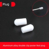 Poster Direği Asma Aksesuarı - Alüminyum Alaşımlı Çift Klips Poster Çubuğu Fişi (2) - 1