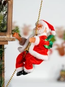Noel Baba Tırmanma Oyuncakları - Paraşüt Noel Baba - Üç Pil ile - 4