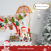 Noel Baba Tırmanma Oyuncakları - Paraşüt Noel Baba - Üç Pil ile - 1