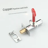 Kolay Kurulum Boru Kuyu Kilidi - Parlak Altın Bakır Kilit Dili thumbnail 3