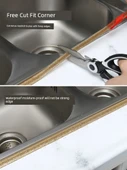 Su Geçirmez Anti-Mildew Dikiş Sticker - Açık Gri 8mm x 6m - 5