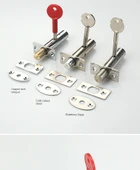 Kolay Kurulum Boru Kuyu Kilidi - Parlak Altın Bakır Kilit Dili thumbnail 12