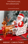 Noel Baba Tırmanma Oyuncakları - Paraşüt Noel Baba - Üç Pil ile - 12