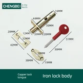 Kolay Kurulum Boru Kuyu Kilidi - Parlak Altın Bakır Kilit Dili thumbnail 1