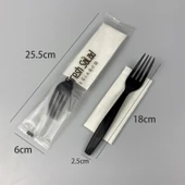 Tek Kullanımlık Plastik Salata Çatalı - Ayrı Ambalaj - 100 Adet - 8