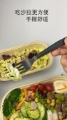 Tek Kullanımlık Plastik Salata Çatalı - Ayrı Ambalaj - 100 Adet - 10