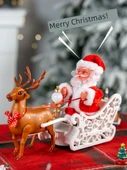 Noel Baba Tırmanma Oyuncakları - Paraşüt Noel Baba - Üç Pil ile - 6