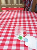 Tek Kullanımlık Kareli Masa Örtüsü - 1.6m x 1.6m Kırmızı - 10 Adet - 4