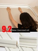 XPE Köpük 3D Duvar Trim Çizgisi - Porselen Beyaz Korna 12cm x 2.3m - 2