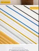 XPE Köpük 3D Duvar Trim Çizgisi - Porselen Beyaz Korna 12cm x 2.3m - 8