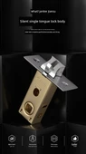 Tek Dilli Kilit Gövdesi - 40mm Kenar Mesafesi, 40mm Delik Mesafesi, 30mm-50mm Kapı Kalınlığı - 6