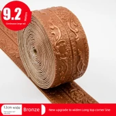 XPE Köpük 3D Duvar Trim Çizgisi - 9.2m Bronz Korna 12cm - 1