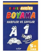 Renkli Harika Boyama Harfler ve Sayılar Pinokyo Yayınları - 1
