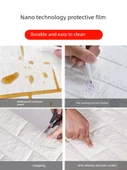 3D Tuğla Desenli Köpük Duvar Paneli - Şarap Kırmızı Şık 70cm x 77cm x 8mm - (Model 1) - 3
