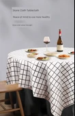 Tek Kullanımlık Su Geçirmez Masa Örtüsü - Siyah Beyaz Kare 1.2x2.0 Metre - 10 Adet - 9
