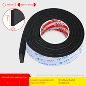 Kapı Sızdırmazlık Şeridi - 50mm Genişlik - 2m Uzunluk - 8mm Kalınlık - 1