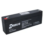 Orbus 12 Volt - 2.2 Amper Yatık Uzun Akü (178x34x60Mm) - 1