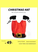 Elektrikli Sallanan Noel Şapkası - Noel Baba Şapkası - Sallanan Mekanizma ve Noel Şarkısı - 3