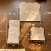Vintage Mini Zarf - Siyah İp - 2 Büyük 2 Orta 2 Küçük - Toplam 6 Adet - 1