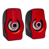 MagicVoice MV-4941 USB Hoparlör Rgb Işıklı Siyah/Mavi-Siyah/Kırmızı (2*3 Watt - 4 Ohm) - 1