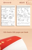 İlham Verici Metin Kapaklı Kalın Taslak Kağıt Defter - Bölmeli 2 Paket (100 sayfa her biri) - 10