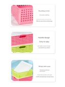 A4 Dosya Organizatörü - Yüksek - Sakura Pudra - 2 Paket - 6