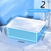 A4 Dosya Organizatörü - Yüksek - Kapağı - Açık Mavi - 2 Paket - 1