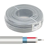 Powermaster 2+1 Gri 0.22 Mm CCTV Kamera Kablosu 100 Metre - 1