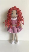 Kızıl Güzeli Bebek Amigurumi Organik Oyuncak - 1