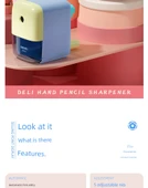 Çocuk Sanat Kalemtraş - Büyük Çap Şeker Tozu + HB Ekstra Kalın Delik Kurşun - 8