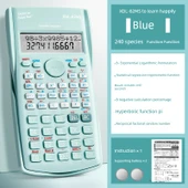 Bilimsel Hesap Makinesi - Mavi - Sınav Onaylı - Pil Dahil - 1