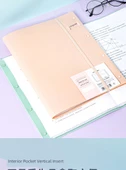 A3 Dosya Klasörü - [3 Paket] Pudra + Yeşil + Mavi - 40 Sayfa Etiketli - 9