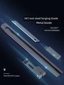 Metal Sanat Bıçağı - 60 Derece Siyah Bıçak 2 Paket ABS Kasa - 2036S - 3