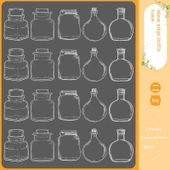 Kuru Çiçek Ayraç Kiti - Wanderer Şişe İzleri - 2 Paket [Toplam 40] - 1