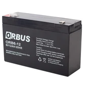 Orbus 6 Volt 12 Amper Kuru Akü ORB6-12 (150x50x94 Mm) - 1