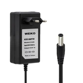 Weko 14.4 Volt - 1 Amper 5.5*2.5 Uçlu Plastik Işıklı Kasa Priz Tip Adaptör thumbnail 1