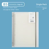 B5 Boş Sayfa Spiral Defter - 60 Sayfa - Yatay Çizgi - 1